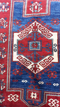 6x4.5 Kazak Oriental Rug, Old Caucasian rug, Farchalo rug design Circa 1900's